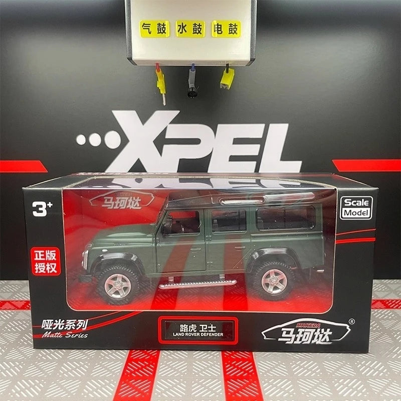 [TOY] 1:36 Land Rover 1990 Defender 110 Matte Green Model Car Die-Cast