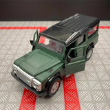 [TOY] 1:36 Land Rover 1990 Defender 110 Matte Green Model Car Die-Cast