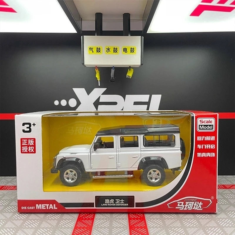 [TOY] 1:36 Land Rover 1990 Defender 110 White Model Car Die-Cast