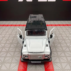 [TOY] 1:36 Land Rover 1990 Defender 110 White Model Car Die-Cast