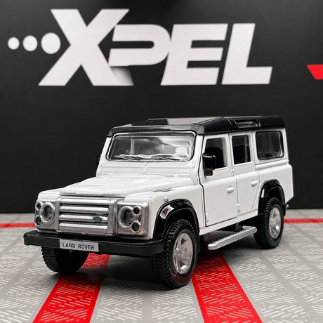 [TOY] 1:36 Land Rover 1990 Defender 110 White Model Car Die-Cast