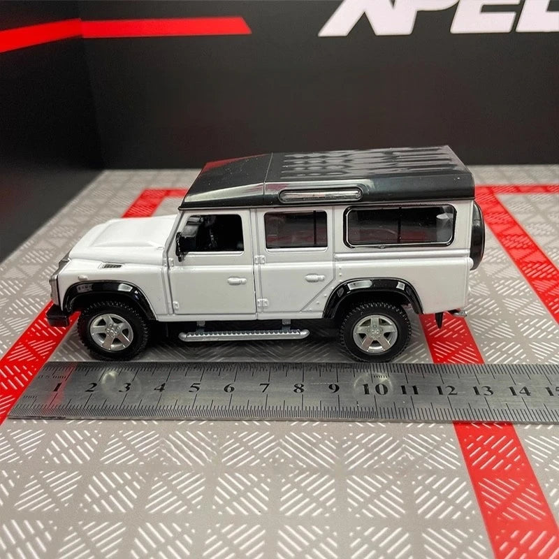 [TOY] 1:36 Land Rover 1990 Defender 110 White Model Car Die-Cast