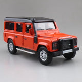 [TOY] 1:36 Land Rover 2015 Defender 110 oranje modelauto Die-Cast