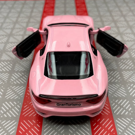 Maserati 2008 GranTurismo الوردي 1:36 – نموذج عرض مصبوب، مصبوب.