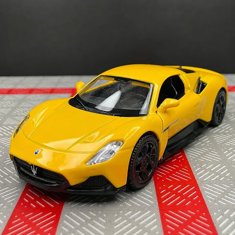 Maserati 2020 MC20 أصفر 1:36 – نموذج عرض معدني مصبوب