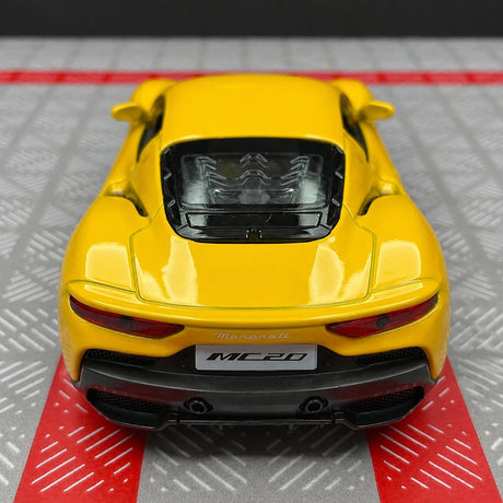 Maserati 2020 MC20 أصفر 1:36 – نموذج عرض معدني مصبوب