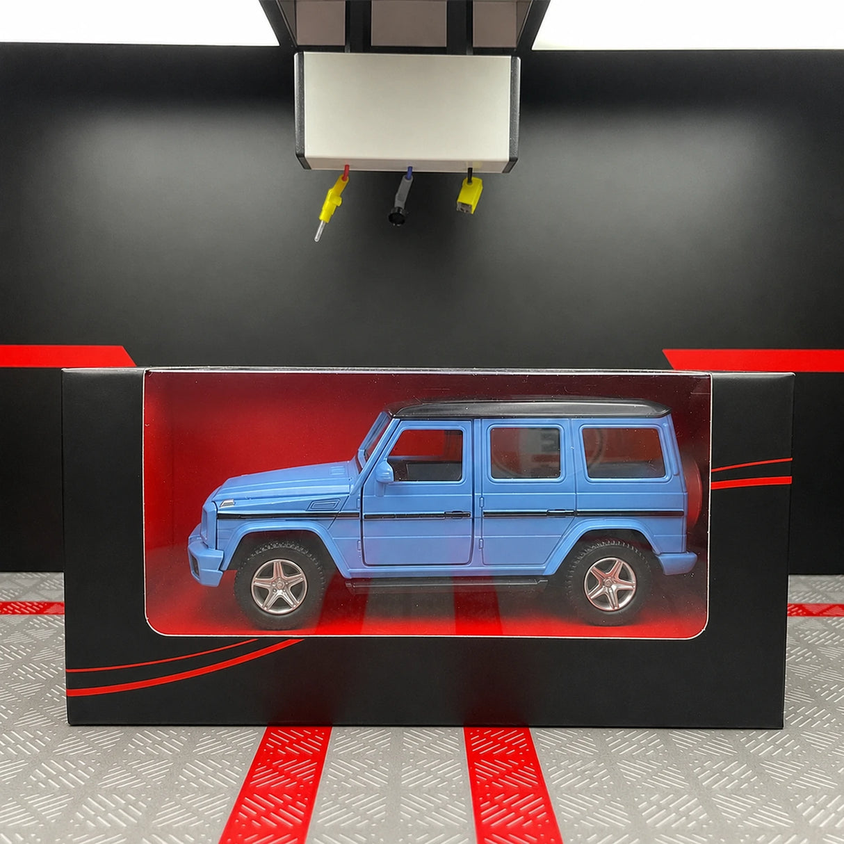 Mercedes-AMG 2015 G63 الأزرق غير اللامع 1:36 – نموذج عرض مصبوب، مصبوب.
