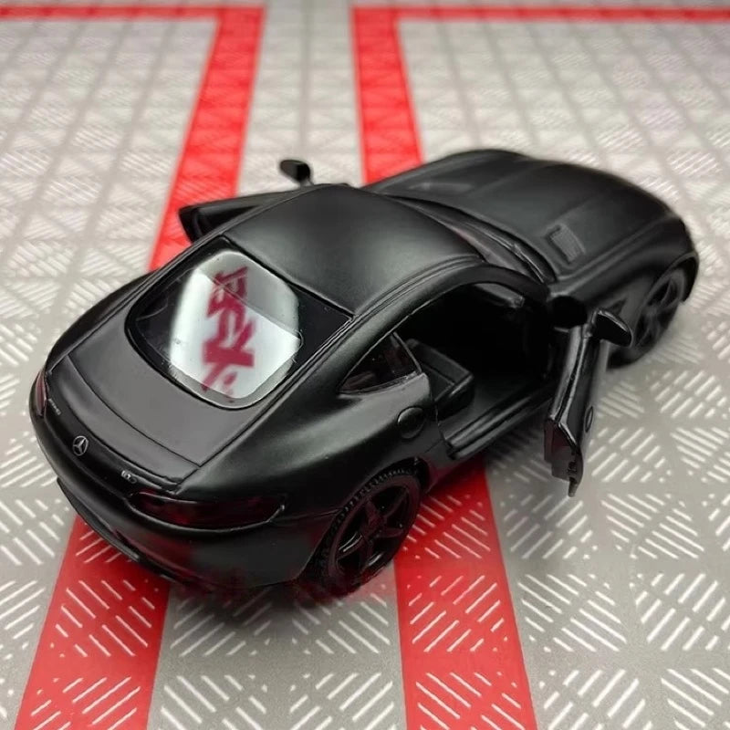[TOY] 1:36 Mercedes-AMG 2020 GTS svart modellbil Die-Cast
