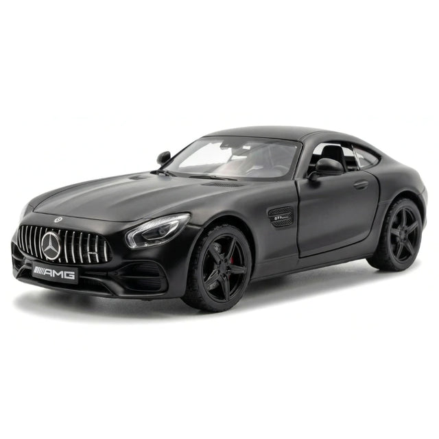 [TOY] 1:36 Mercedes-AMG 2020 GTS svart modellbil Die-Cast