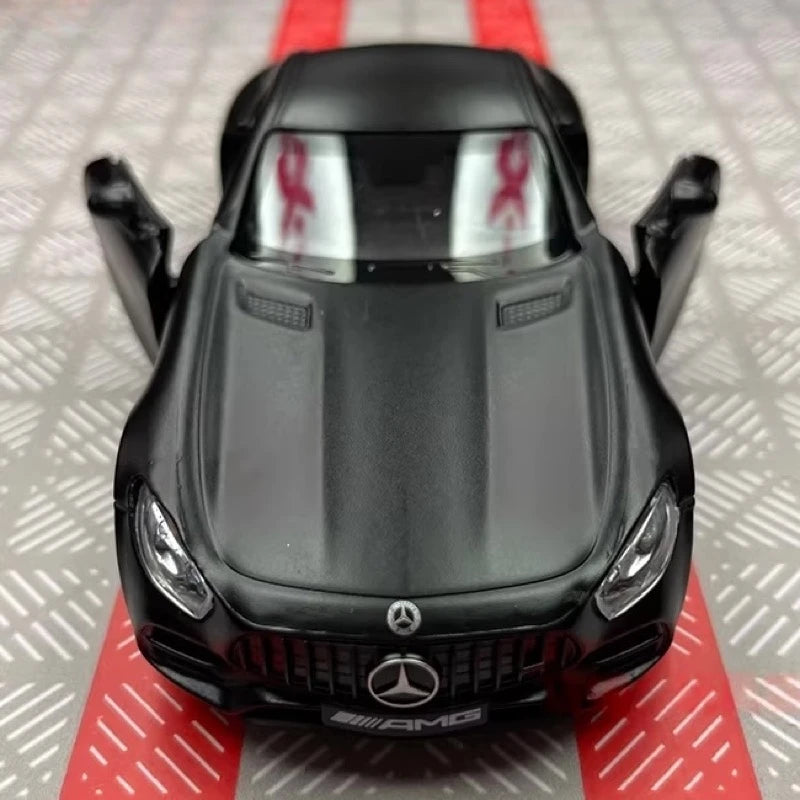 [TOY] 1:36 Mercedes-AMG 2020 GTS Black Model Car Die-Cast
