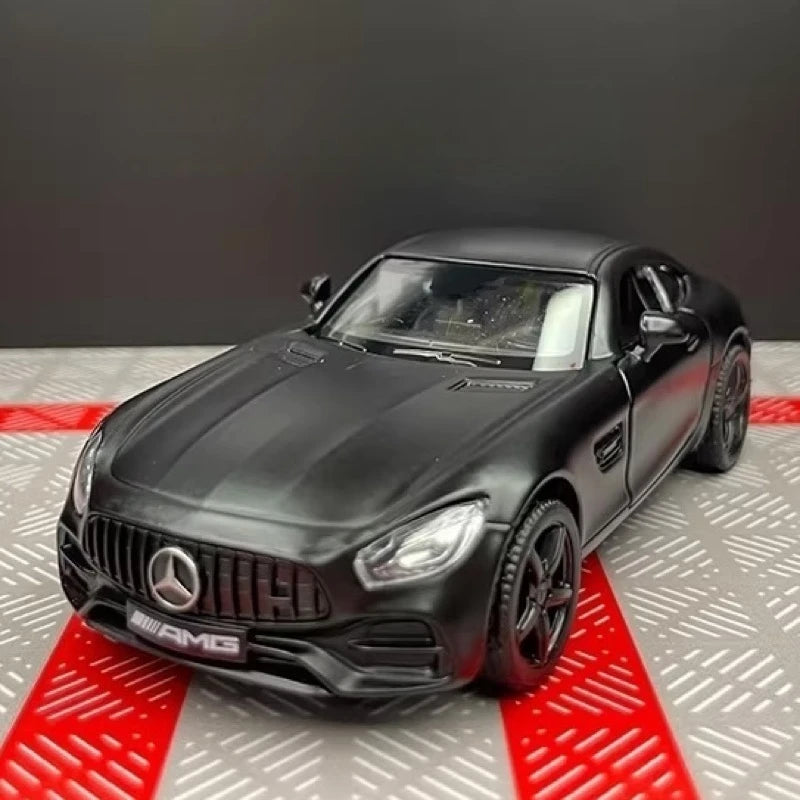 [TOY] 1:36 Mercedes-AMG 2020 GTS Black Model Car Die-Cast