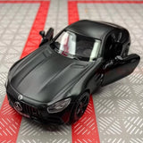 [TOY] 1:36 Mercedes-AMG 2020 GTS svart modellbil Die-Cast