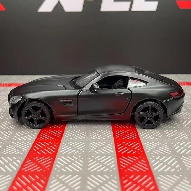 [TOY] 1:36 Mercedes-AMG 2020 GTS Black Model Car Die-Cast