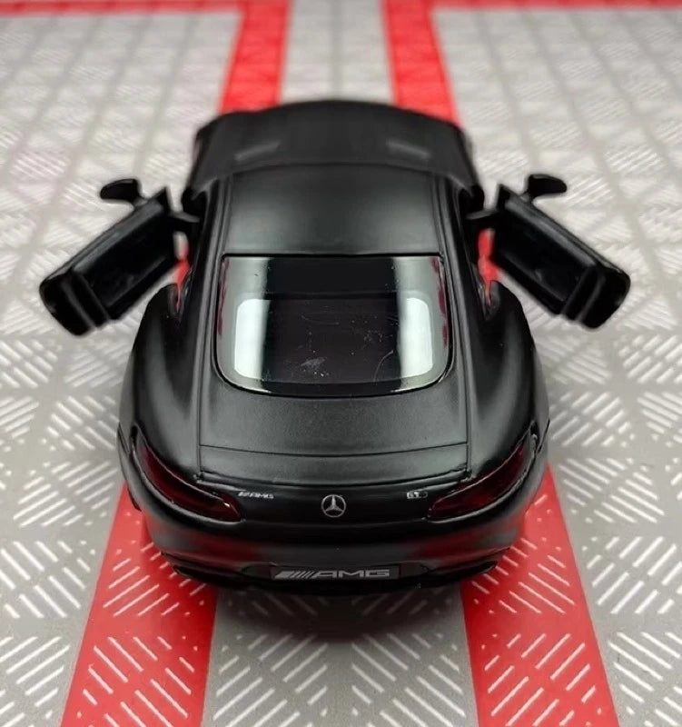 [TOY] 1:36 Mercedes-AMG 2020 GTS Black Model Car Die-Cast