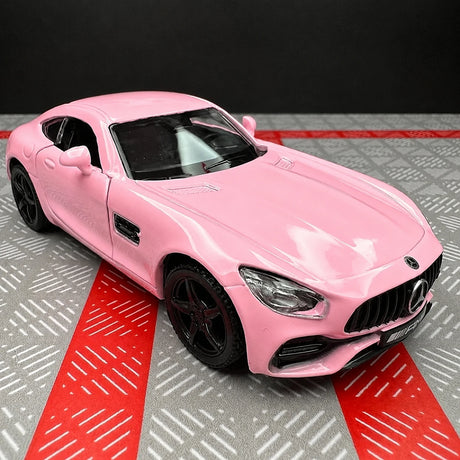 [TOY] 1:36 Mercedes-AMG 2020 GTS Pink Model Car Die-Cast