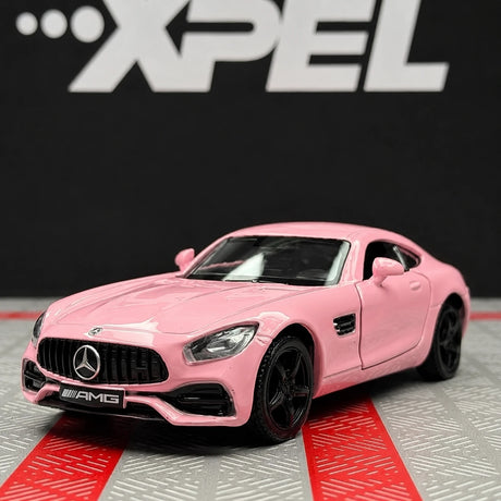 [TOY] 1:36 Mercedes-AMG 2020 GTS Pink Model Car Die-Cast