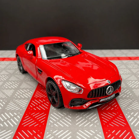 [TOY] 1:36 Mercedes-AMG 2020 GTS Red Model Car Die-Cast