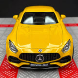 Mercedes-AMG 2020 GTS أصفر 1:36 – نموذج عرض معدني مصبوب