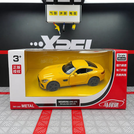[TOY] 1:36 Mercedes-AMG 2020 GTS Yellow Model Car Die-Cast