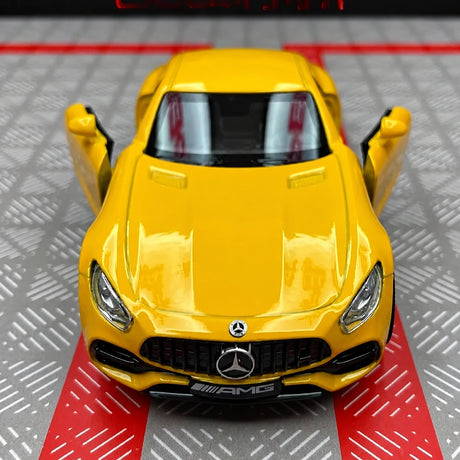[TOY] 1:36 Mercedes-AMG 2020 GTS Yellow Model Car Die-Cast