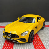 Mercedes-AMG 2020 GTS أصفر 1:36 – نموذج عرض معدني مصبوب
