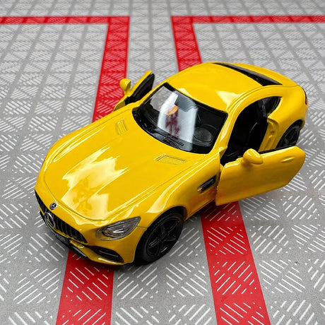 [TOY] 1:36 Mercedes-AMG 2020 GTS Yellow Model Car Die-Cast