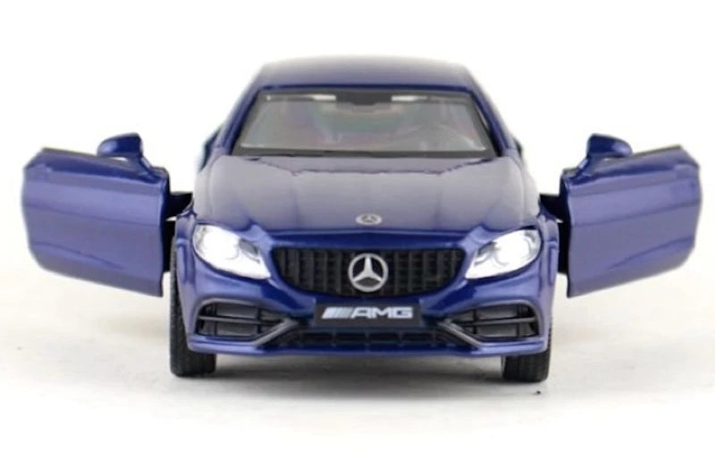 [TOY] 1:36 Mercedes-AMG 2023 C63S Coupe Blue Model Car Die-Cast