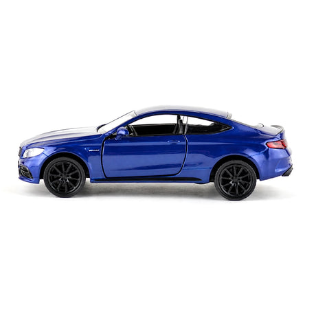 Mercedes-AMG 2023 C63S Coupé Blue 1:36 – Modelo de exhibición de fundición a presión