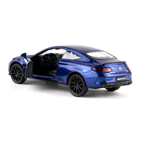 Mercedes-AMG 2023 C63S Coupé Blue 1:36 – Modelo de exhibición de fundición a presión
