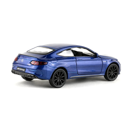 Mercedes-AMG 2023 C63S Coupé Blue 1:36 – Modelo de exhibición de fundición a presión