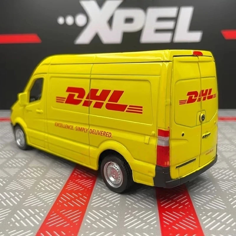 [TOY] 1:36 Mercedes-Benz 2018 Sprinter DHL Model Car Die-Cast