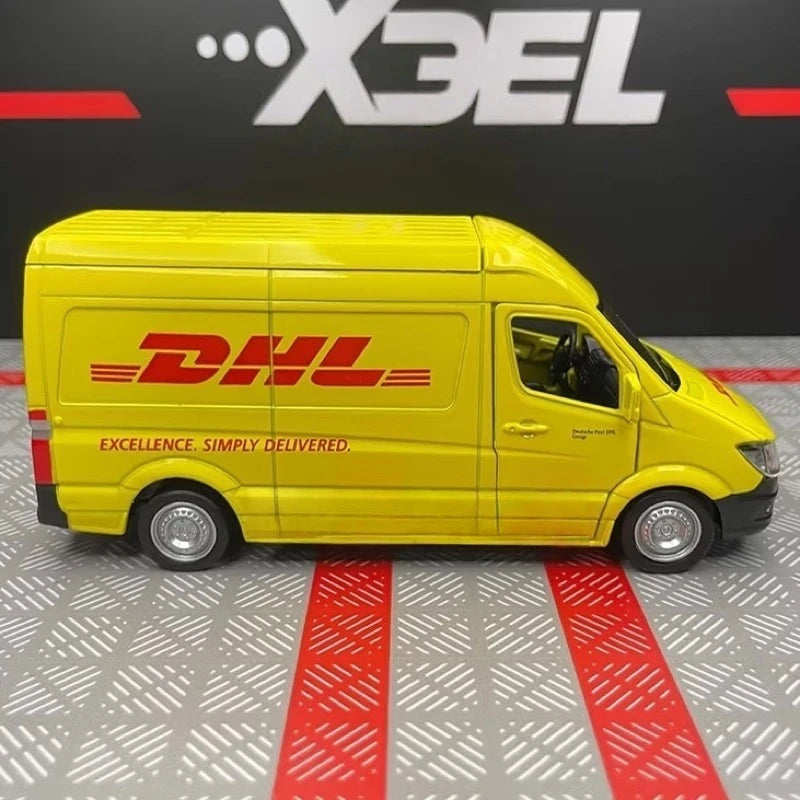 [TOY] 1:36 Mercedes-Benz 2018 Sprinter DHL Model Car Die-Cast