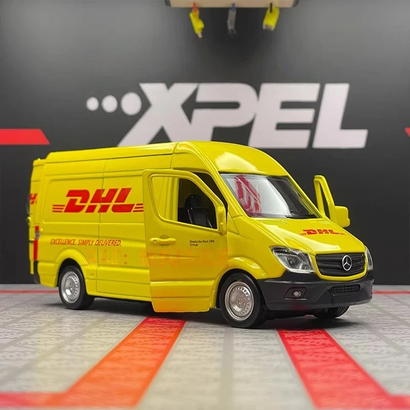 [TOY] 1:36 Mercedes-Benz 2018 Sprinter DHL Model Car Die-Cast