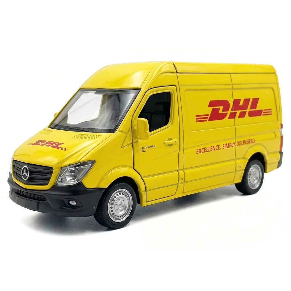 [TOY] 1:36 Mercedes-Benz 2018 Sprinter DHL Model Car Die-Cast