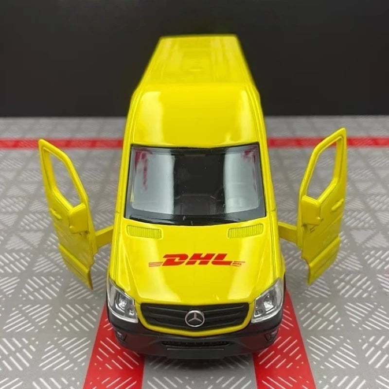 [TOY] 1:36 Mercedes-Benz 2018 Sprinter DHL Model Car Die-Cast