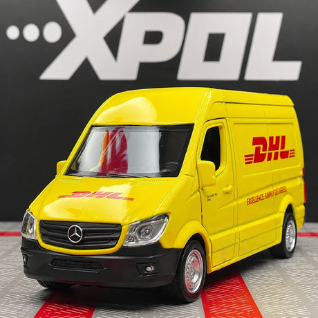 Mercedes-Benz 2018 Sprinter DHL 1:36 – Modelo de Display de Fundición a Presión