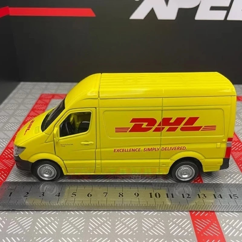 [TOY] 1:36 Mercedes-Benz 2018 Sprinter DHL Model Car Die-Cast