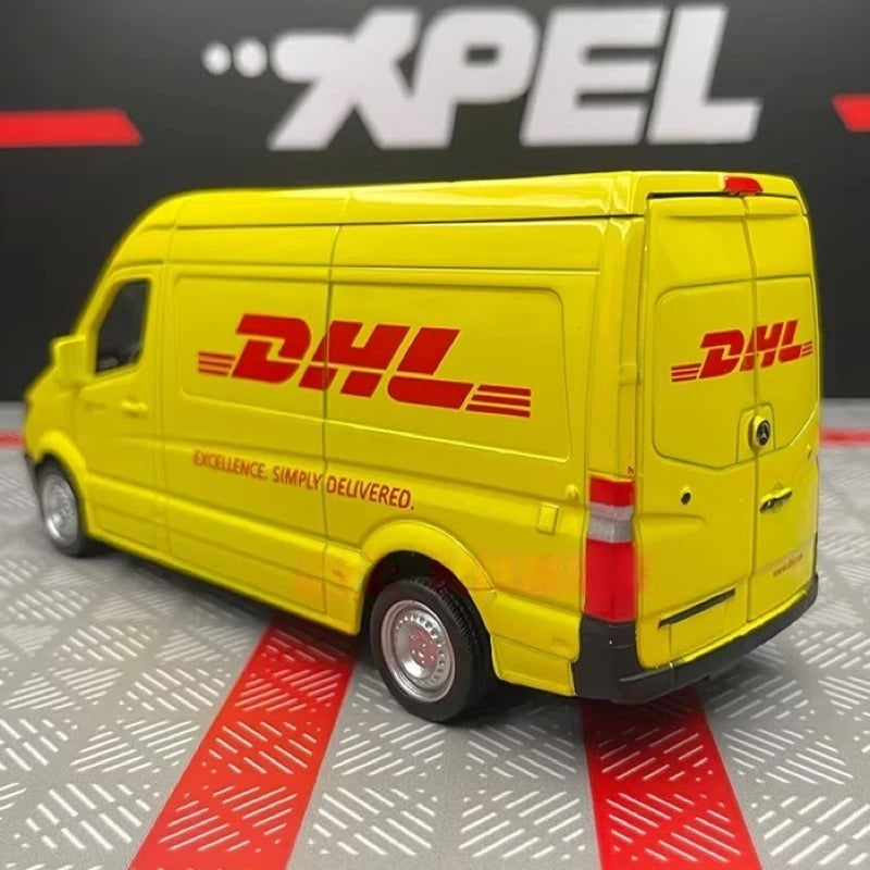 [TOY] 1:36 Mercedes-Benz 2018 Sprinter DHL Model Car Die-Cast