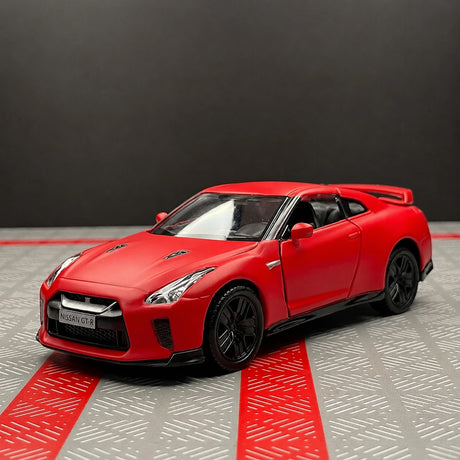 Nissan 2009 GT-R R35 Matte أحمر 1:36 – نموذج عرض معدني مصبوب