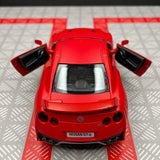 Nissan 2009 GT-R R35 Matte أحمر 1:36 – نموذج عرض معدني مصبوب