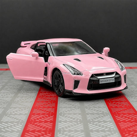 Nissan 2009 GT-R R35 وردي 1:36 – نموذج عرض معدني مصبوب