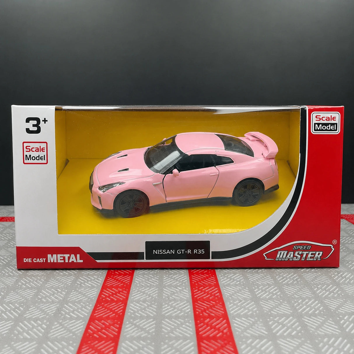 Nissan 2009 GT-R R35 핑크 1:36 – 다이캐스트 디스플레이 모델 다이캐스트