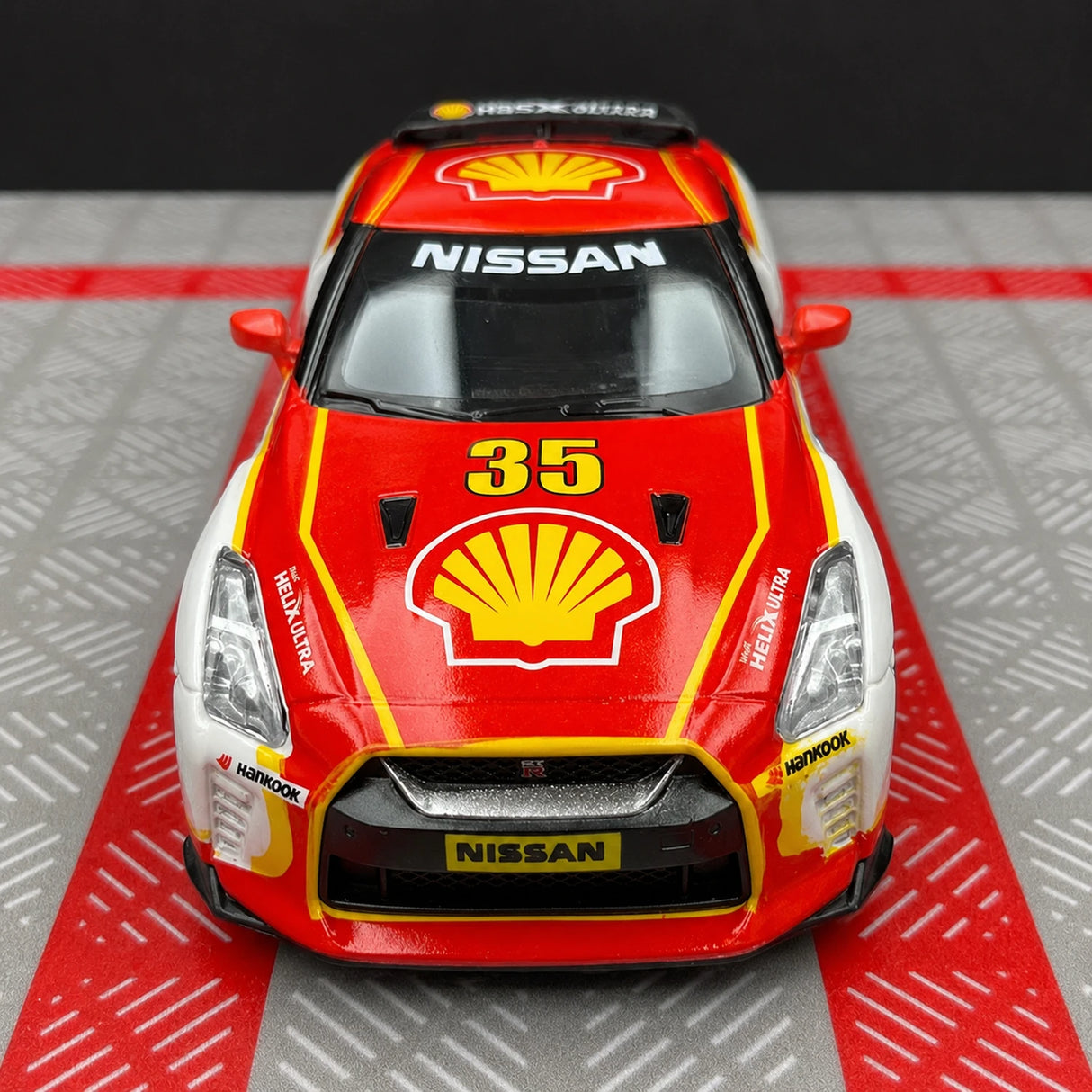 Nissan 2009 GT-R R35 셸 도장 #35 1:36 다이캐스트 전시 모델 - 뷰 1