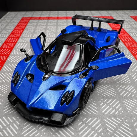 [TOY] 1:36 Pagani 2009 Zonda R Blue Model Car Die-Cast