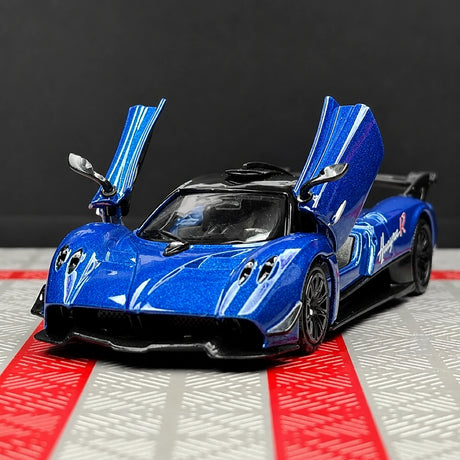 [TOY] 1:36 Pagani 2021 Huayra R Blue Model Car Die-Cast