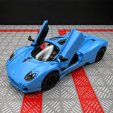 Pagani 2023 يوتوبيا بلو 1:36 – نموذج عرض معدني مصبوب، مصبوب.