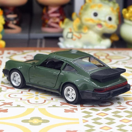 Porsche 1978 911 Turbo verde 1:36 – modelo de exposição em metal fundido