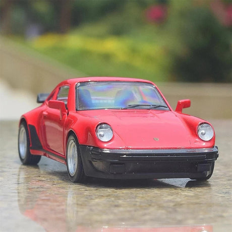Porsche 1978 911 Turbo vermelho 1:36 – modelo de exposição em metal fundido