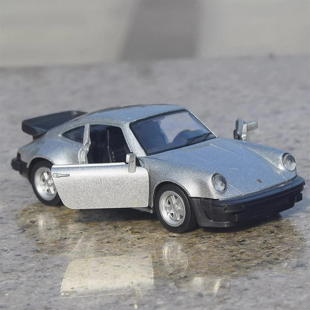 [TOY] 1:36 Porsche 1978 911 Turbo Silver Model Car Die-Cast
