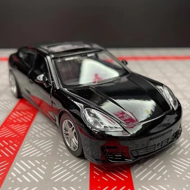 [TOY] 1:36 Porsche 2010 Panamera Black Model Car Die-Cast